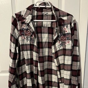 Light flannel plaid shirt